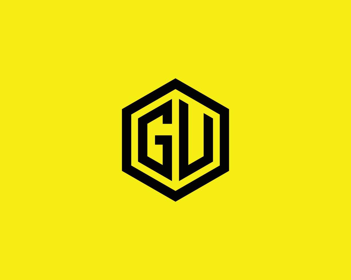 gu ug logo ontwerp vector sjabloon