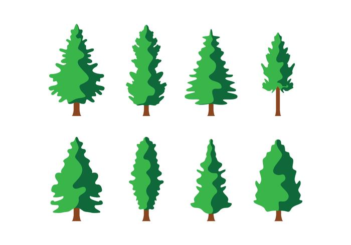 Gratis Pine Trees Vector