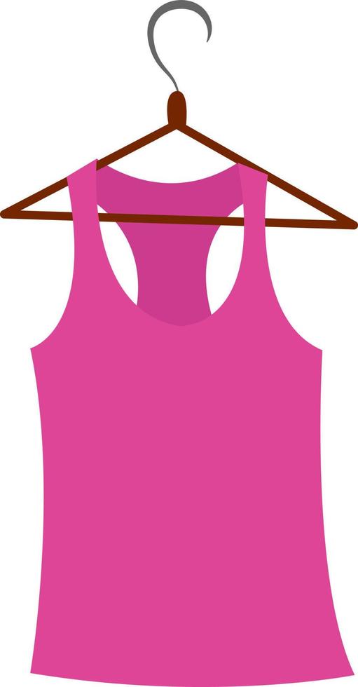 roze sport shirt, illustratie, vector Aan wit achtergrond.