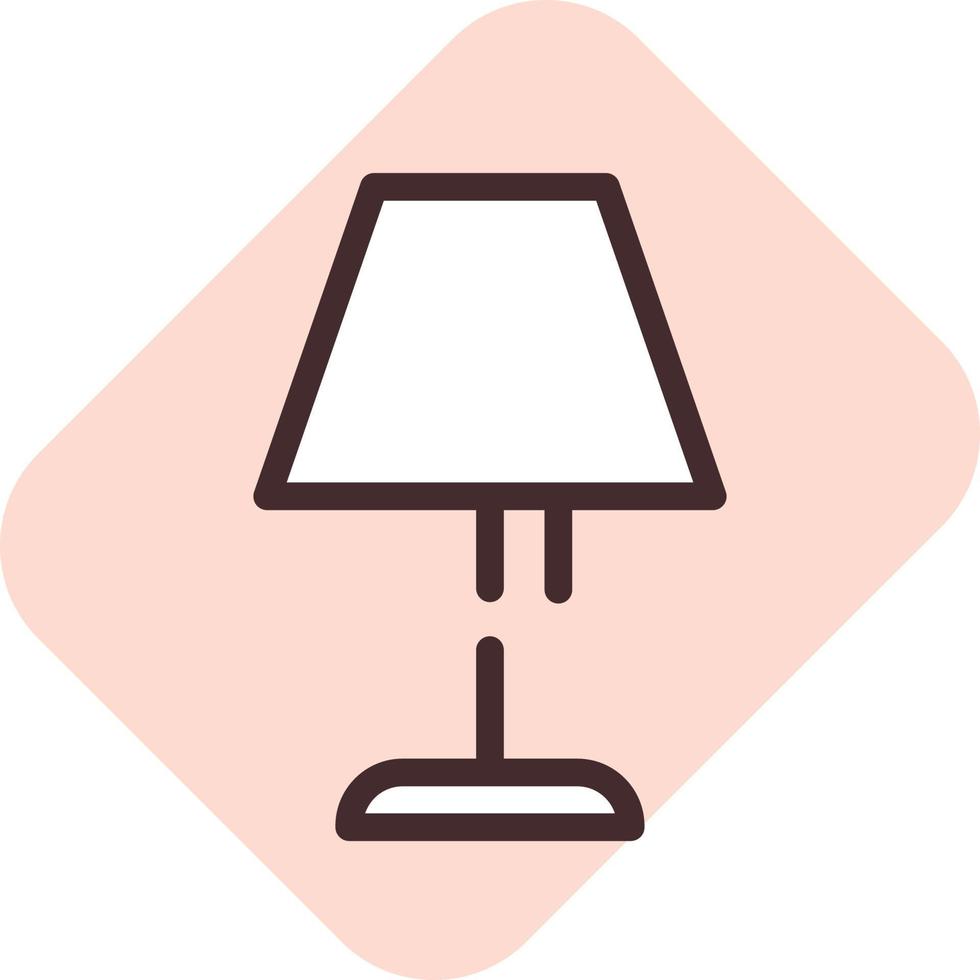 nacht lamp, illustratie, vector Aan een wit achtergrond.