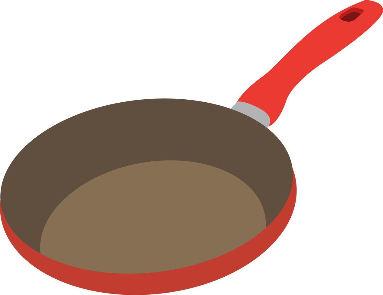rood pan, illustratie, vector Aan wit achtergrond.