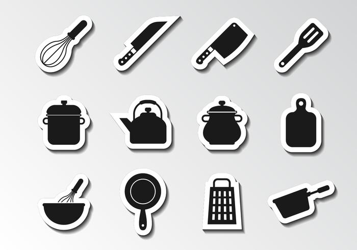 Gratis Keukengerei Icons Vector