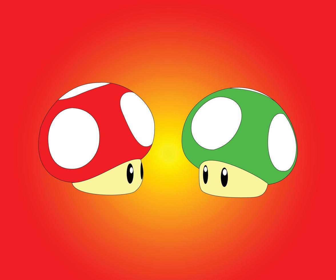 super mashroom vector illustratie van de film super Mario 2023