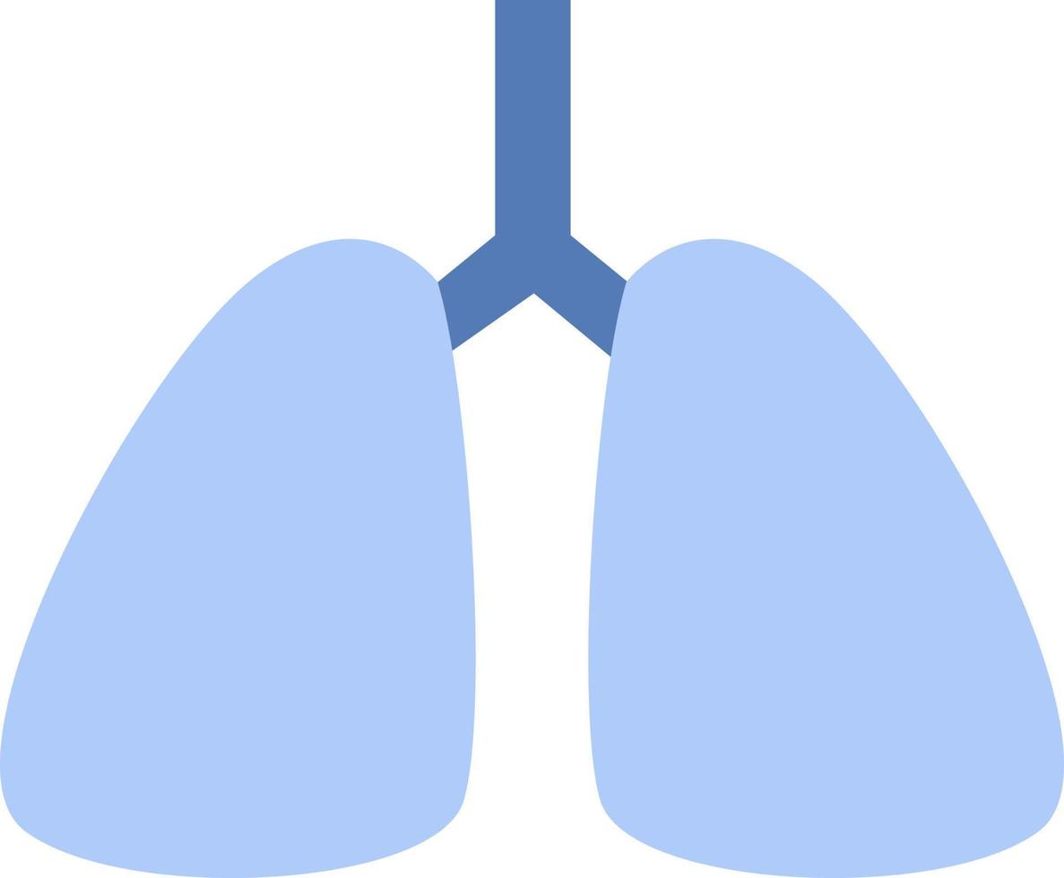 gezond longen, illustratie, vector Aan een wit achtergrond.