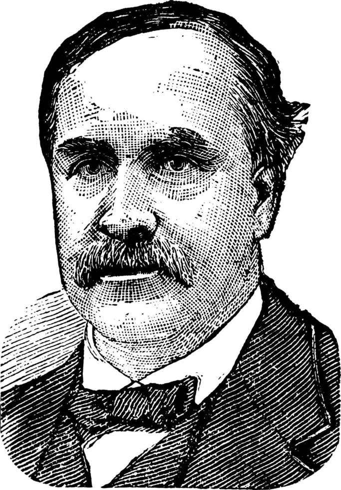 Henry villard, wijnoogst illustratie vector