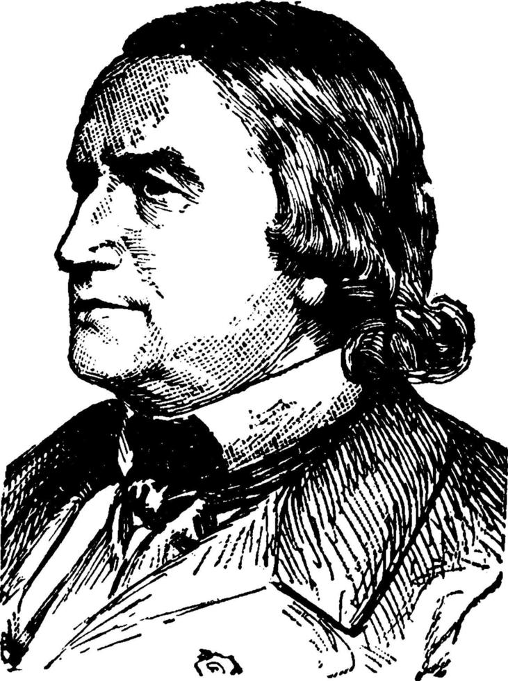 Alfred Victor, compte de vigny, wijnoogst illustratie vector