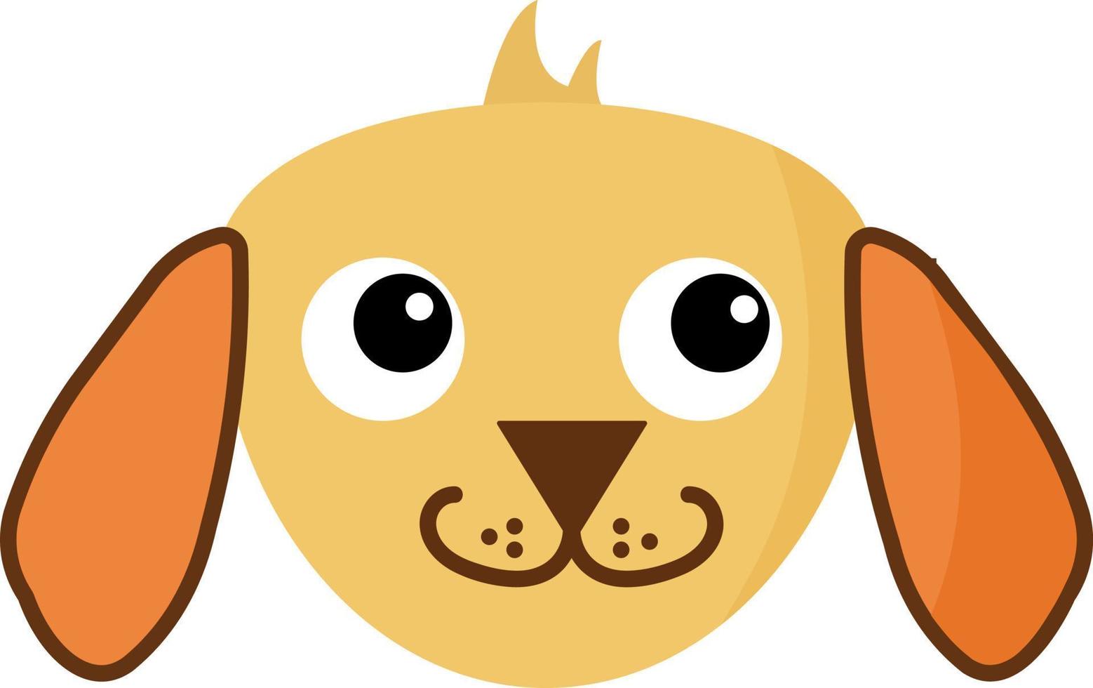 schattig hond, illustratie, vector Aan wit achtergrond.