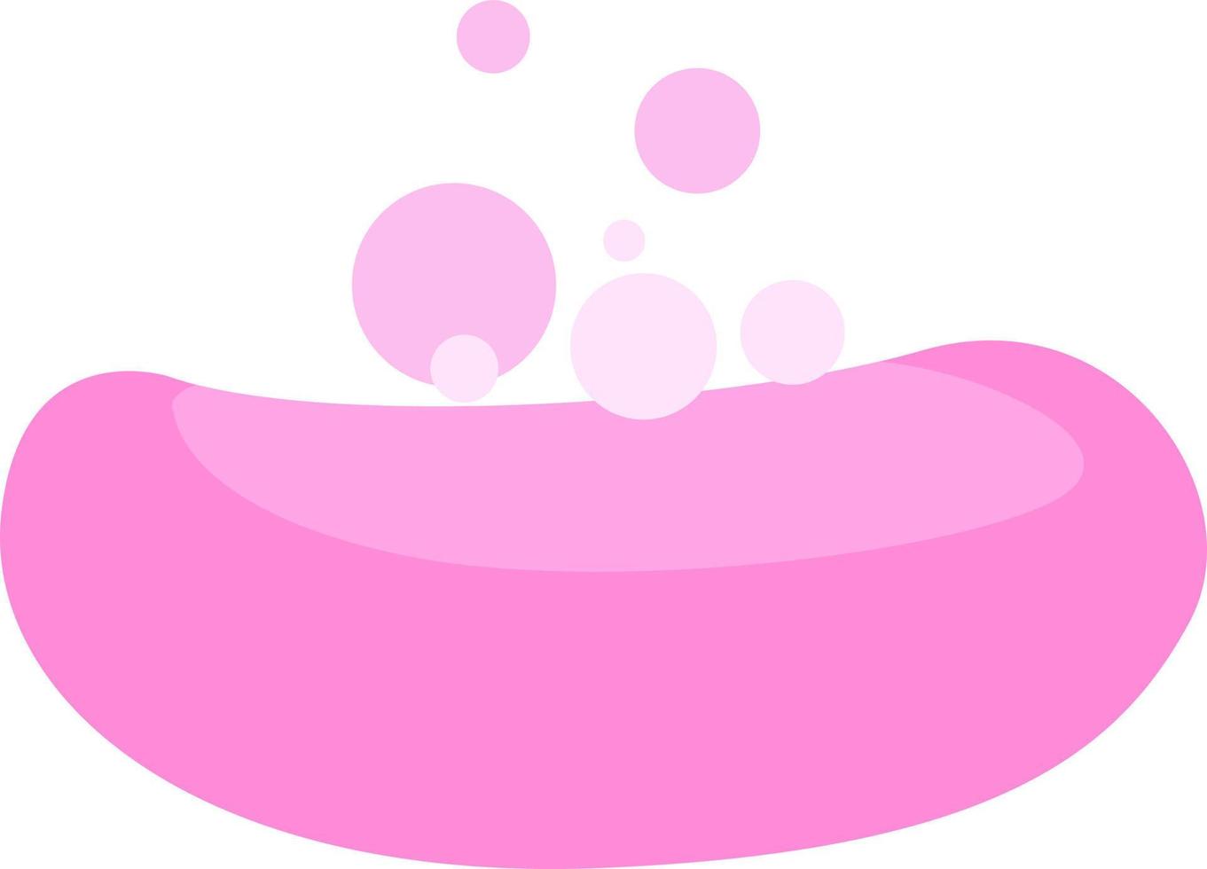 roze zeep, illustratie, vector Aan wit achtergrond.