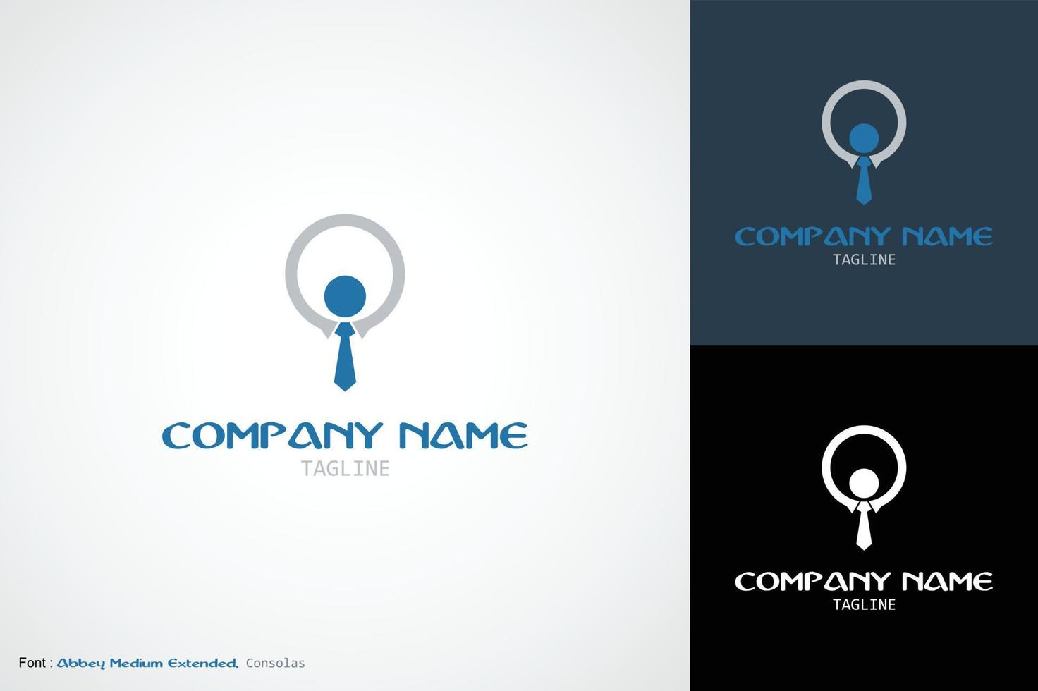uitvoerend werving logo bedrijf logo bedrijf vector