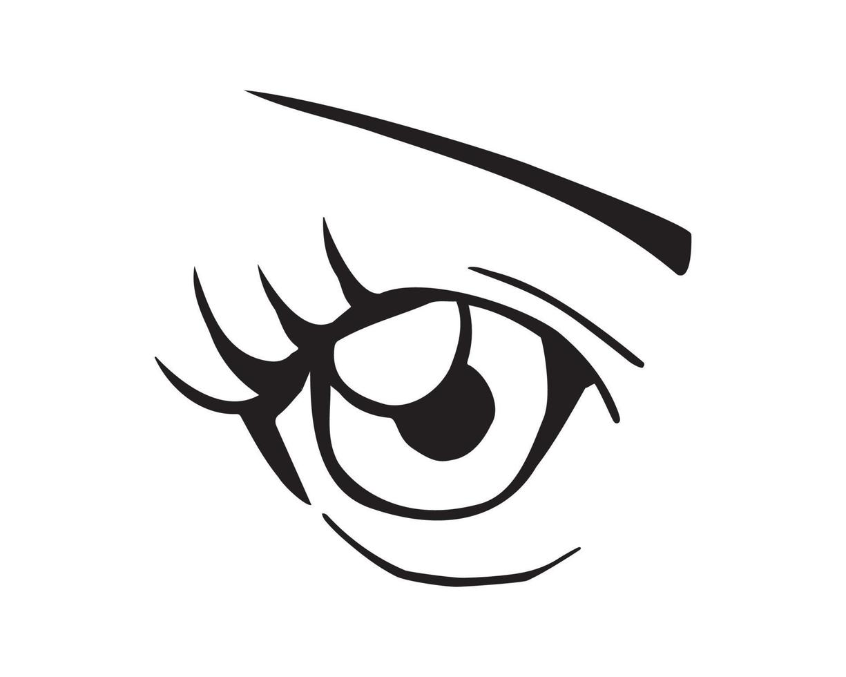 vector illustratie van ogen uitdrukking