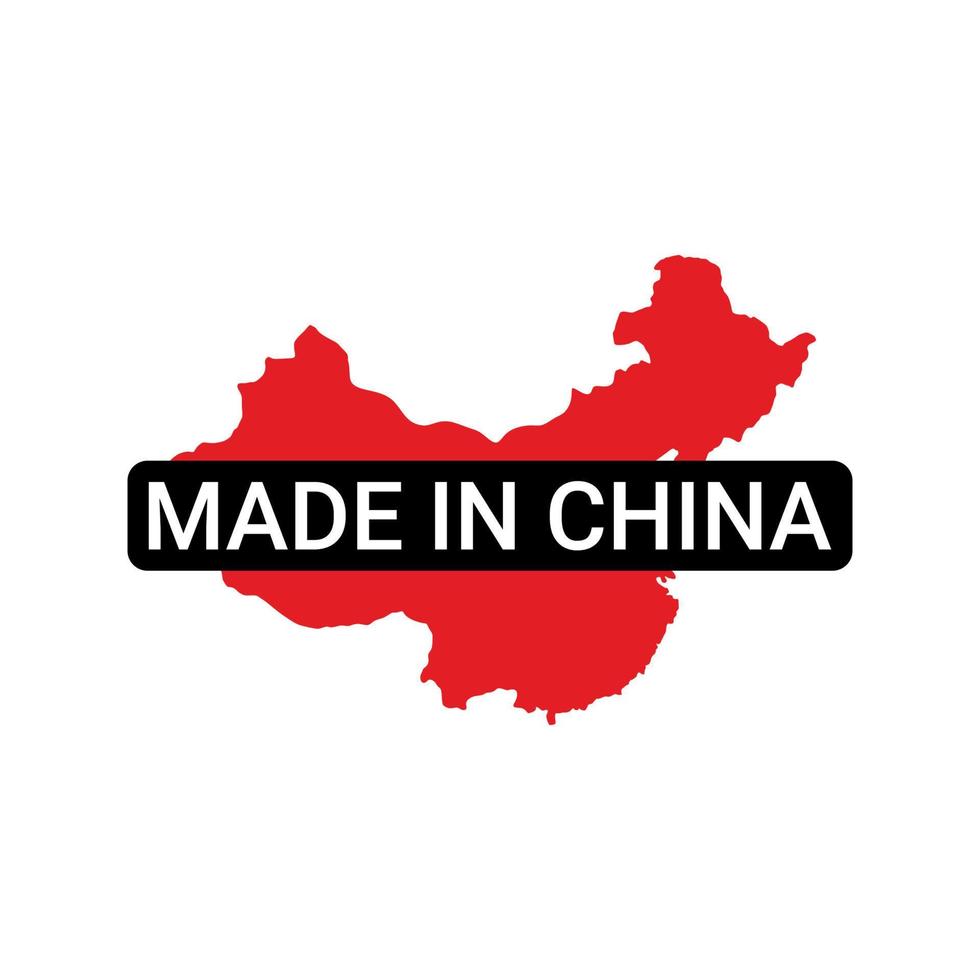 labels van made in china vector