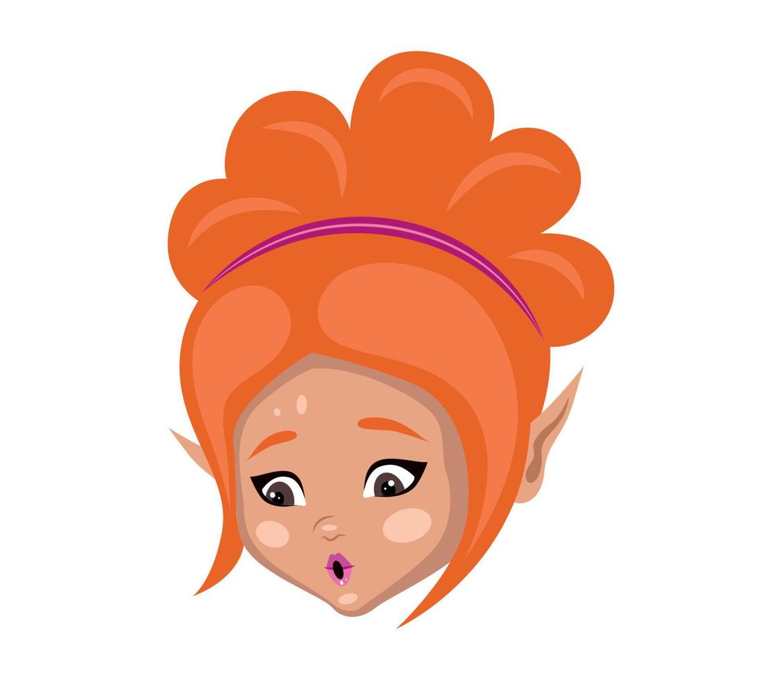 fee meisje avatar vector