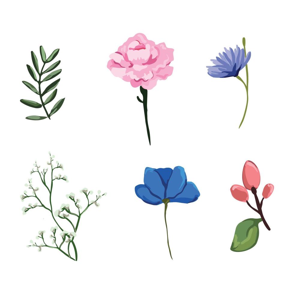 bloemen verzamelen vector