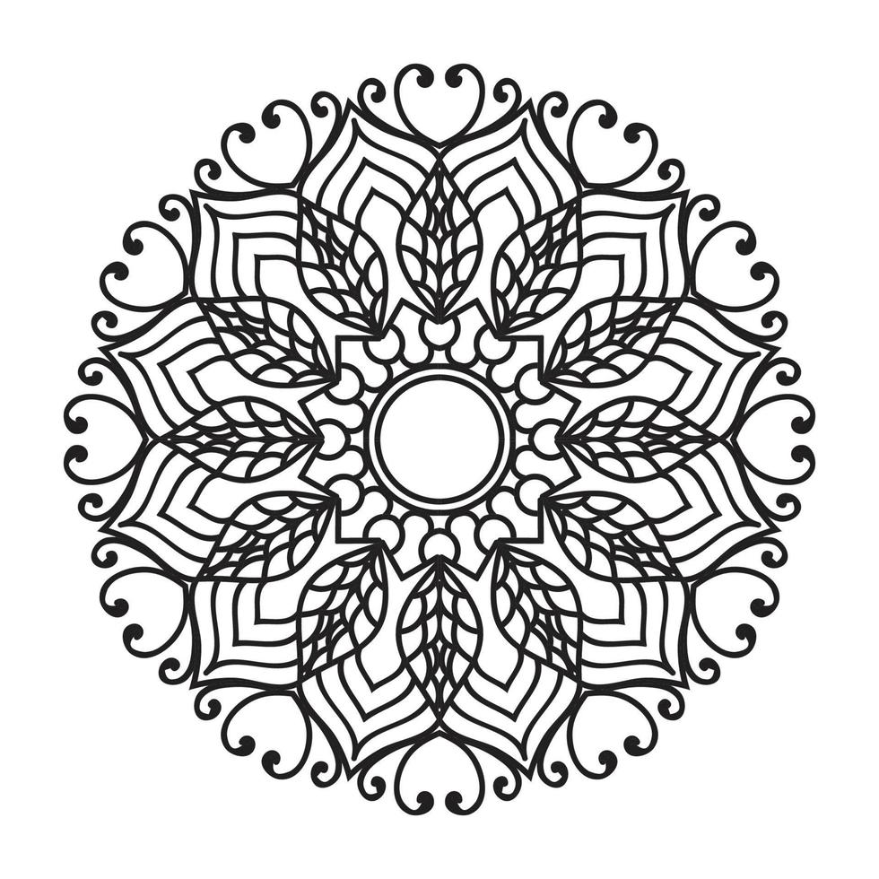 collecties circulaire patroon in de het formulier van een mandala voor henna, mehndi, tatoeages, decoraties. decoratief decoratie in etnisch oosters stijl. kleur boek bladzijde. vrij vector