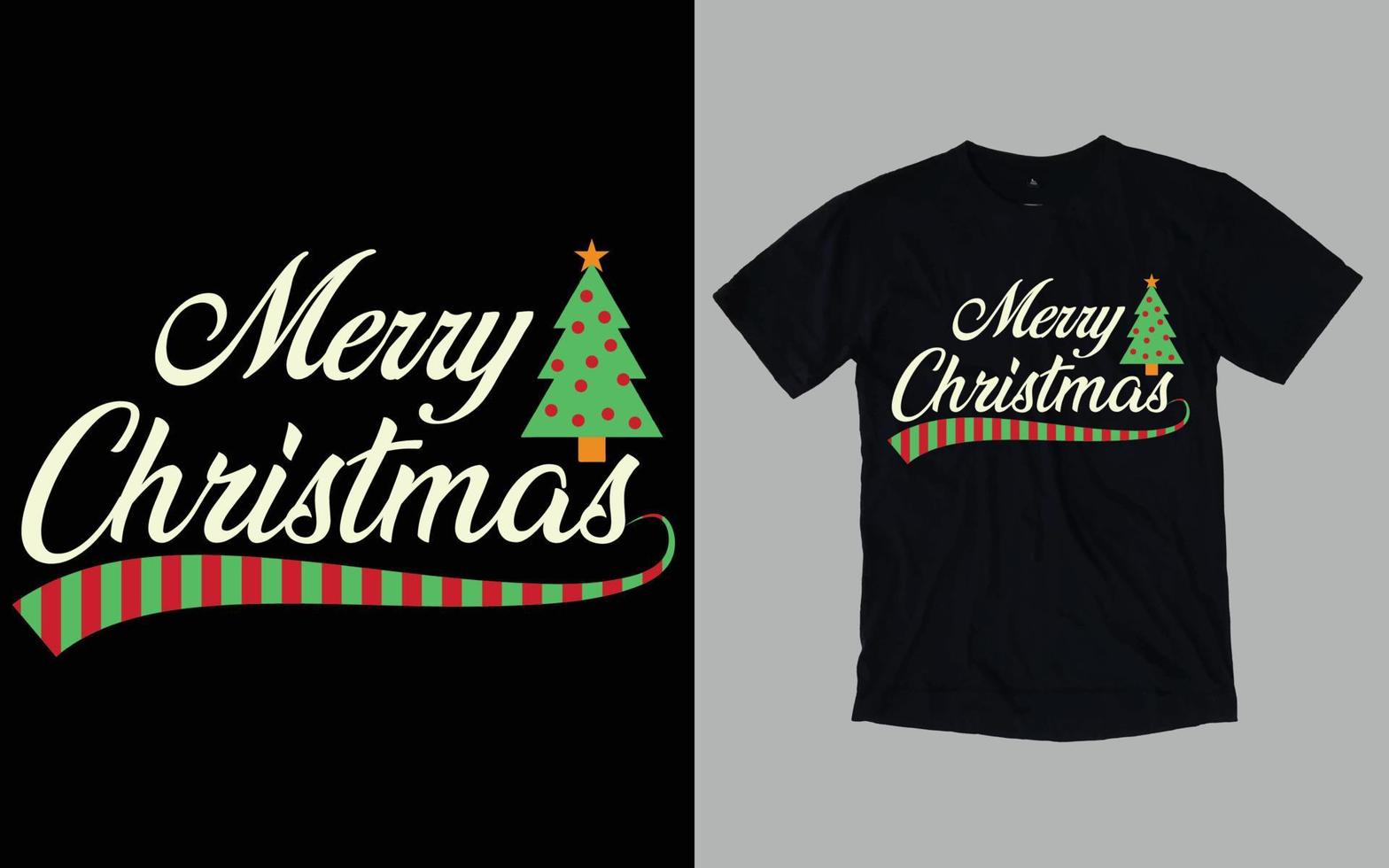 Kerstmis dag typografie en grafisch t-shirt ontwerp vector