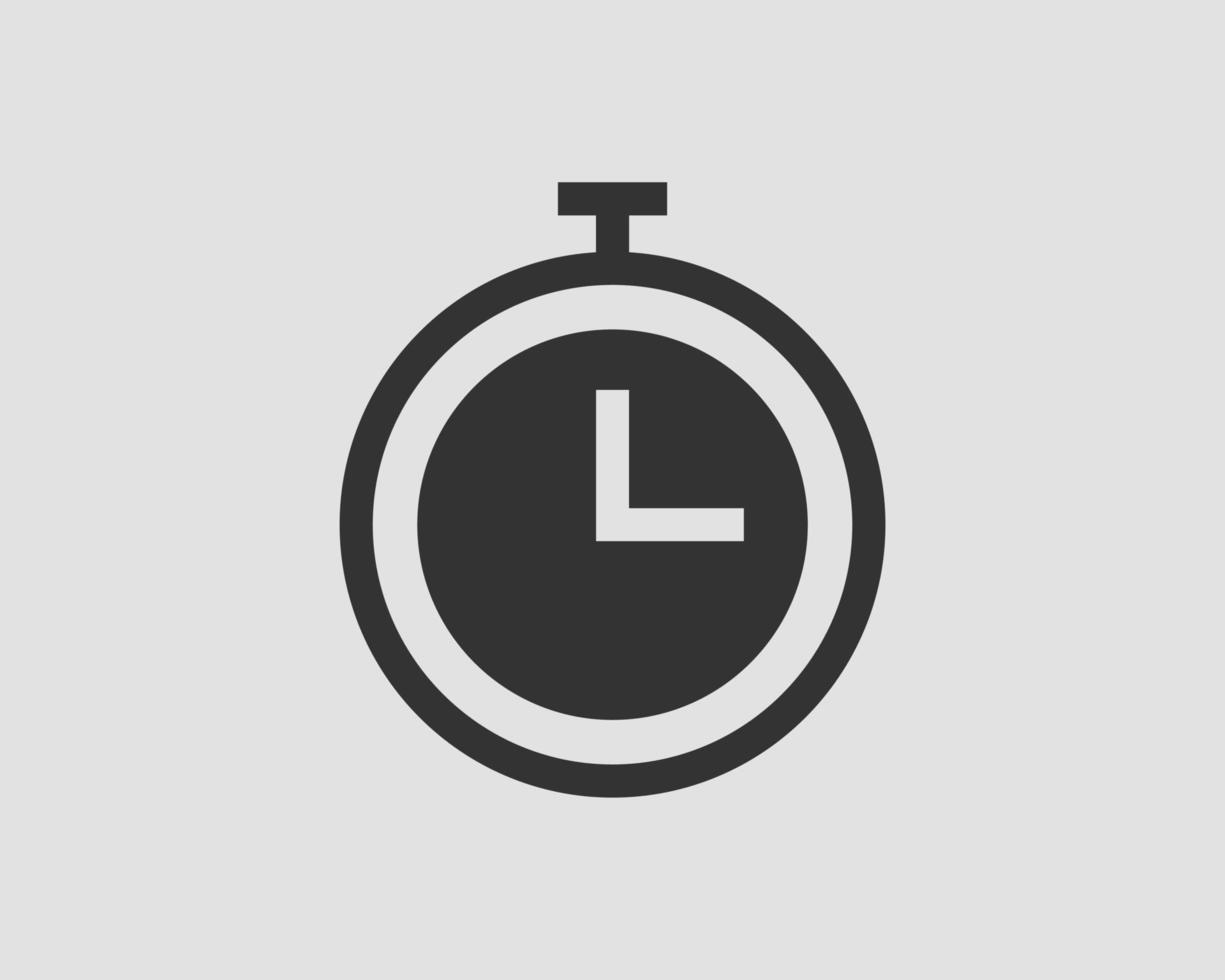 timer icoon. hou op kijk maar vector pictogram. stopwatch geïsoleerd Aan wit achtergrond.