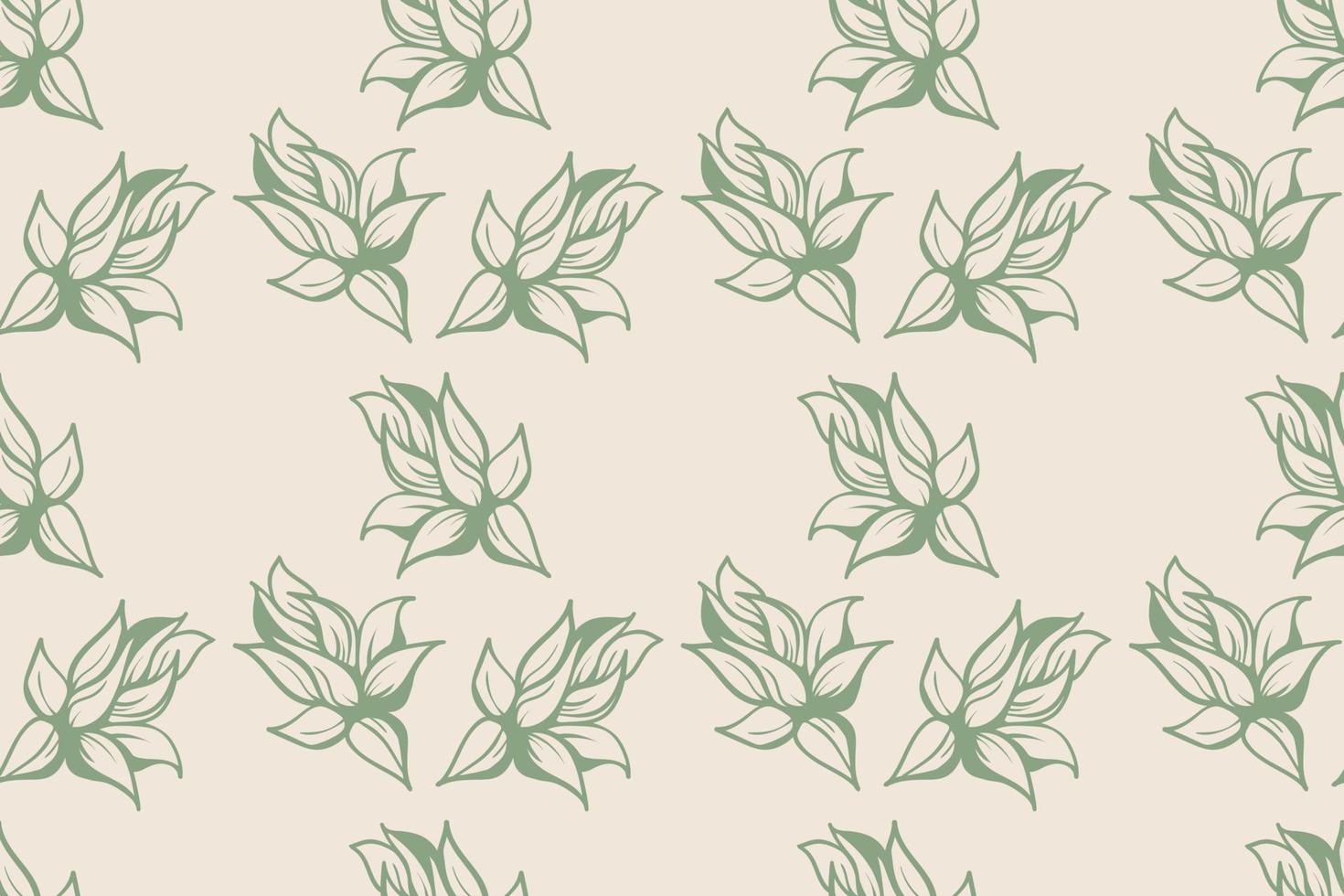 gebladerte patroon van blad fabriek voor textiel ontwerp. bloemen kunst voor behang of kleding stof mode. vector