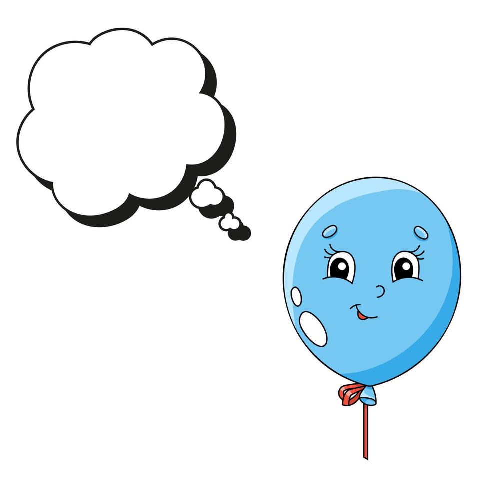 toespraak bubbel van verschillend vorm geven aan. met een schattig tekenfilm karakter. hand- getrokken. denken ballonnen. geïsoleerd Aan wit achtergrond. tekening stijl. vector illustratie.