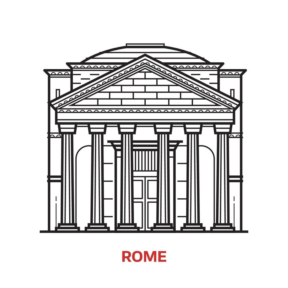 Rome mijlpaal vector illustratie