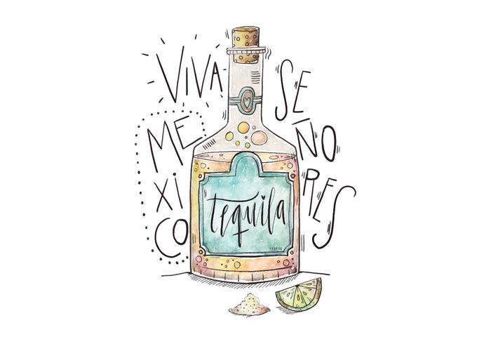 Mexico Tequila Illustratie vector