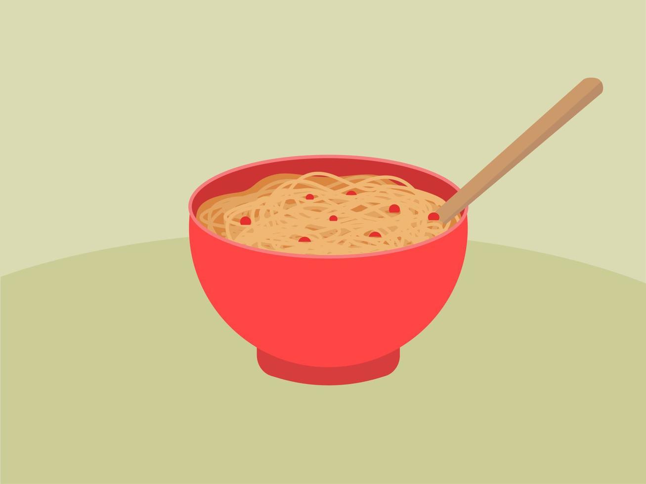 spaghetti, illustratie, vector Aan wit achtergrond.