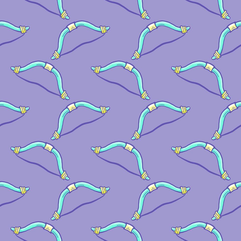 blauw boog , naadloos patroon Aan een Purper achtergrond. vector