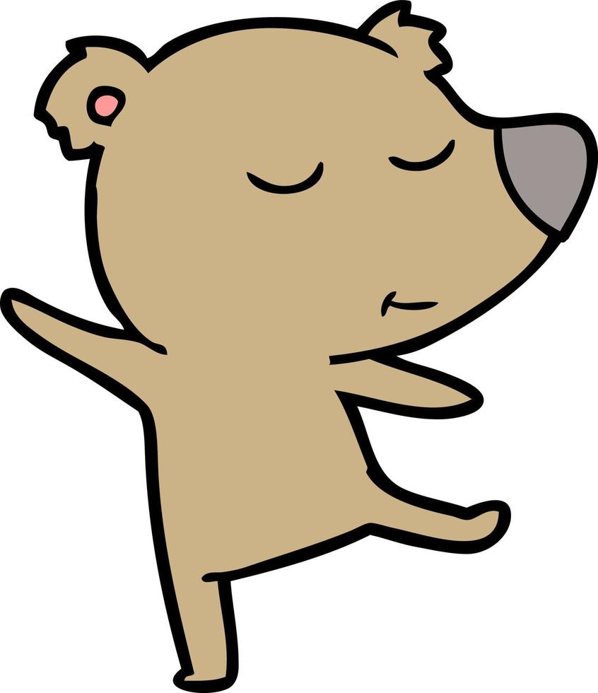 tekenfilm schattig beer vector