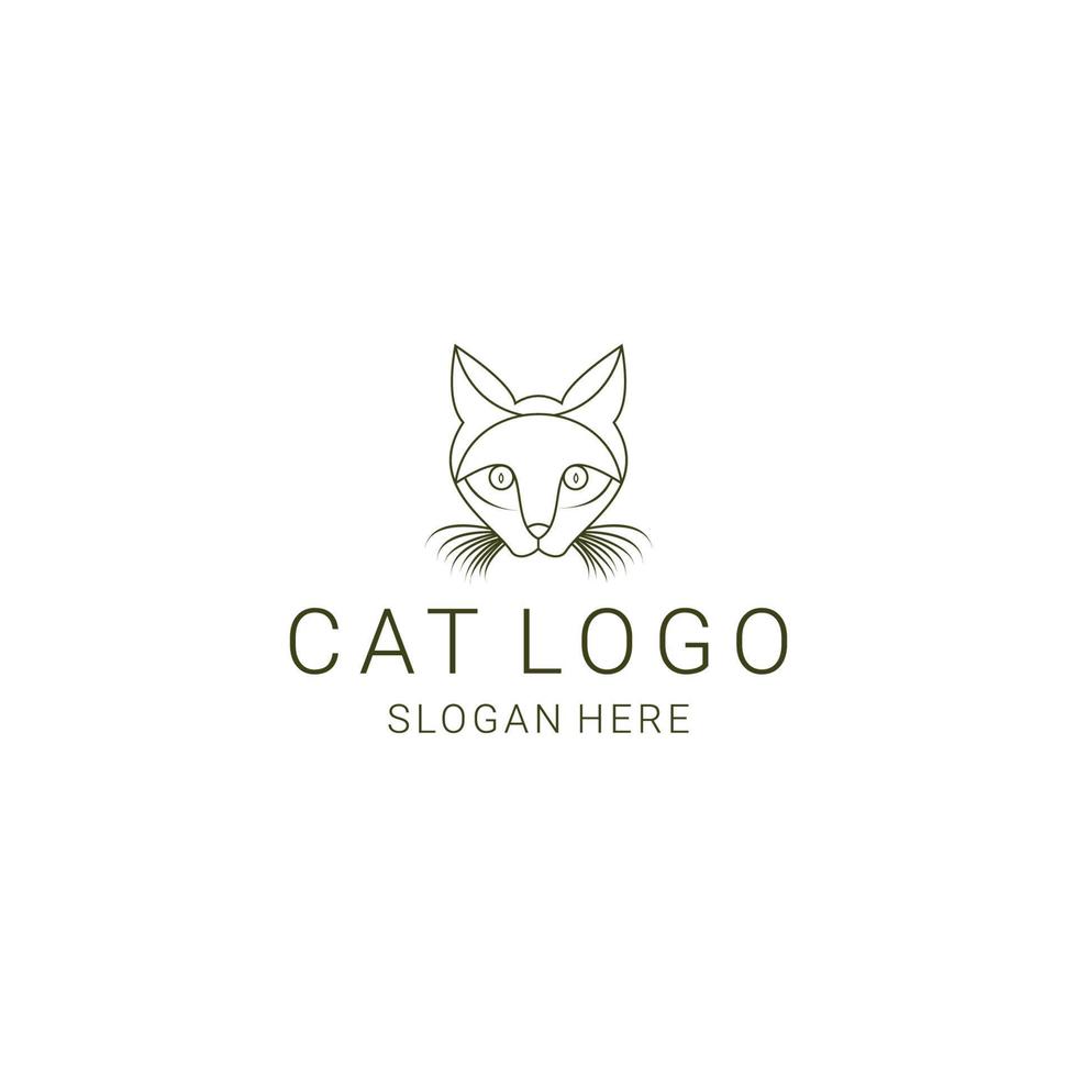 kat logo pictogram ontwerp vector