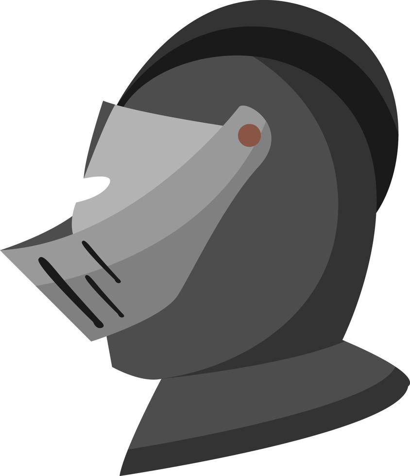 ridder helm, illustratie, vector Aan wit achtergrond.