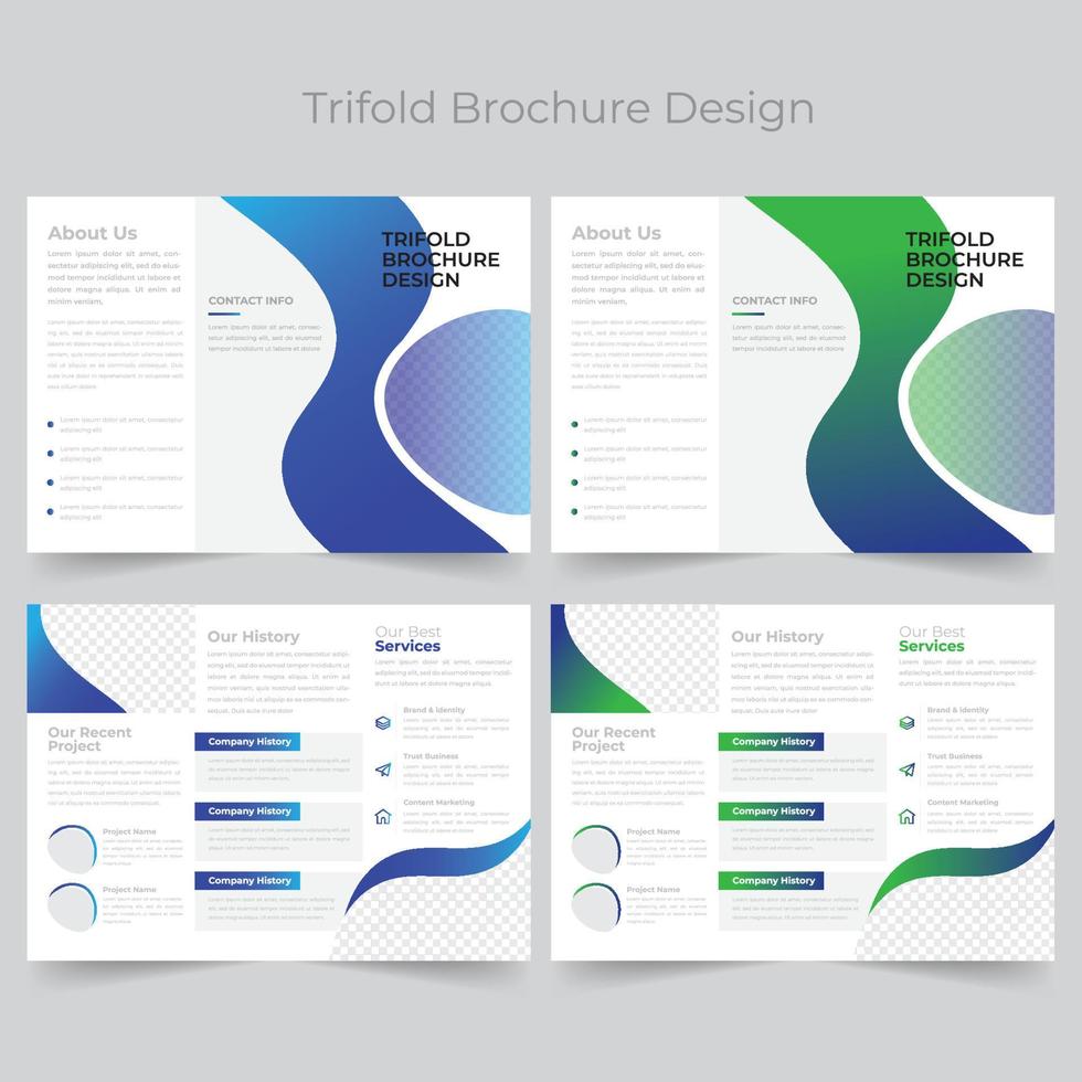 driebladige brochure sjabloon vector