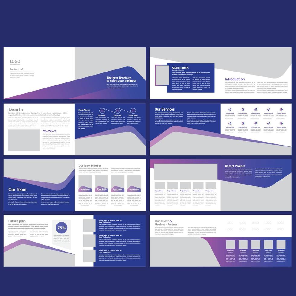 landschap brochure sjabloon vector