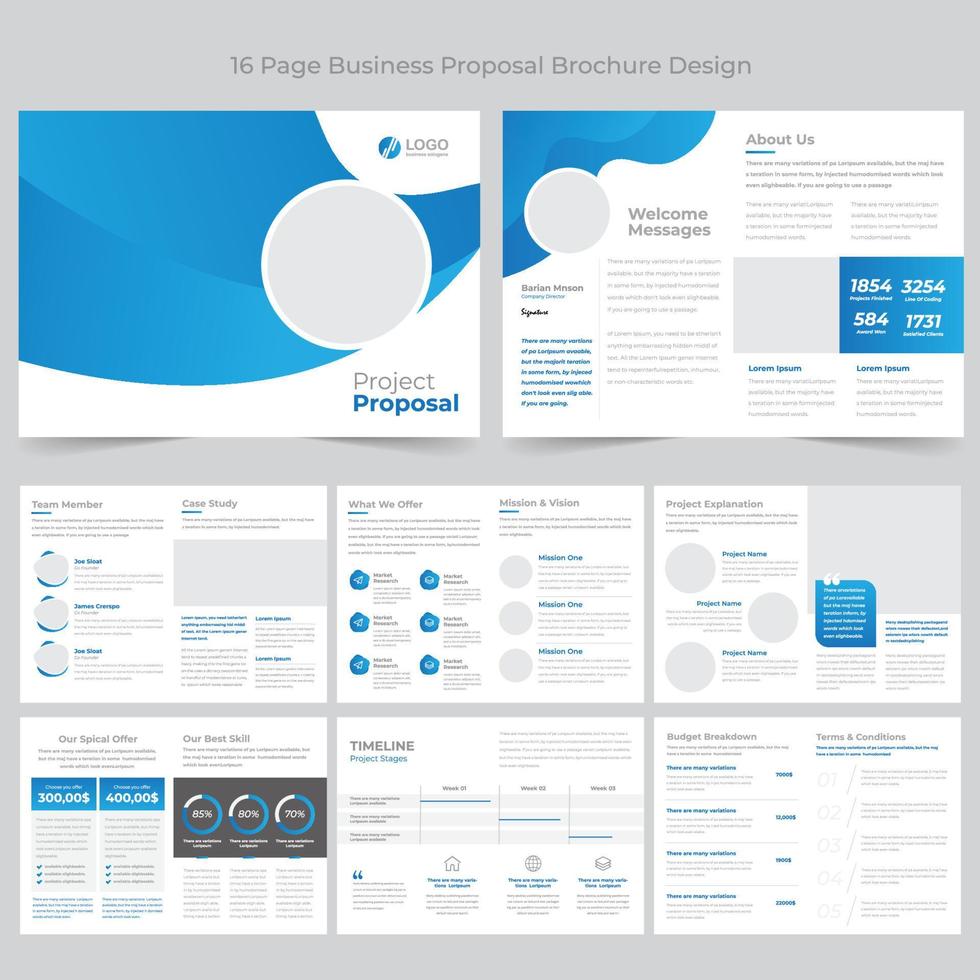 bedrijfsbrochure sjabloon vector