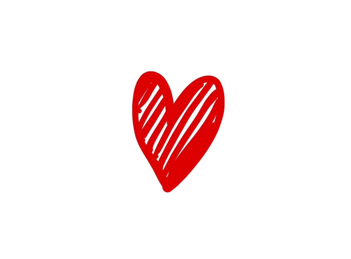 hart illustratie lijn kunst voor sjabloon met zwart en rood kleur. vector