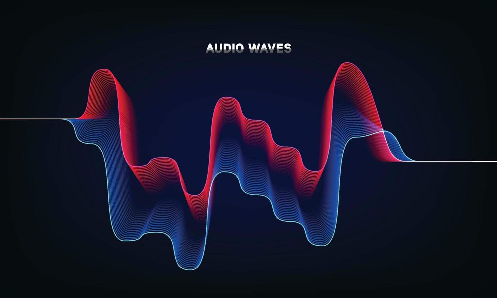 equalizer muziek- visualisatie, geluid golven futuristisch. frequentie audio golfvorm, stem grafiek, muziek- Golf, signaal in modern stijl. geluid herkenning. microfoon stem controle. vector