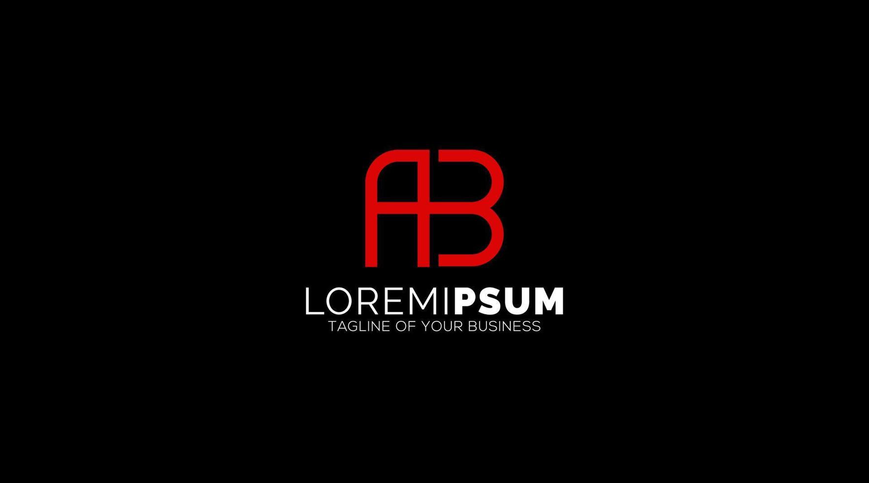 modern brieven ab, ab logo ontwerp sjabloon vector. vector