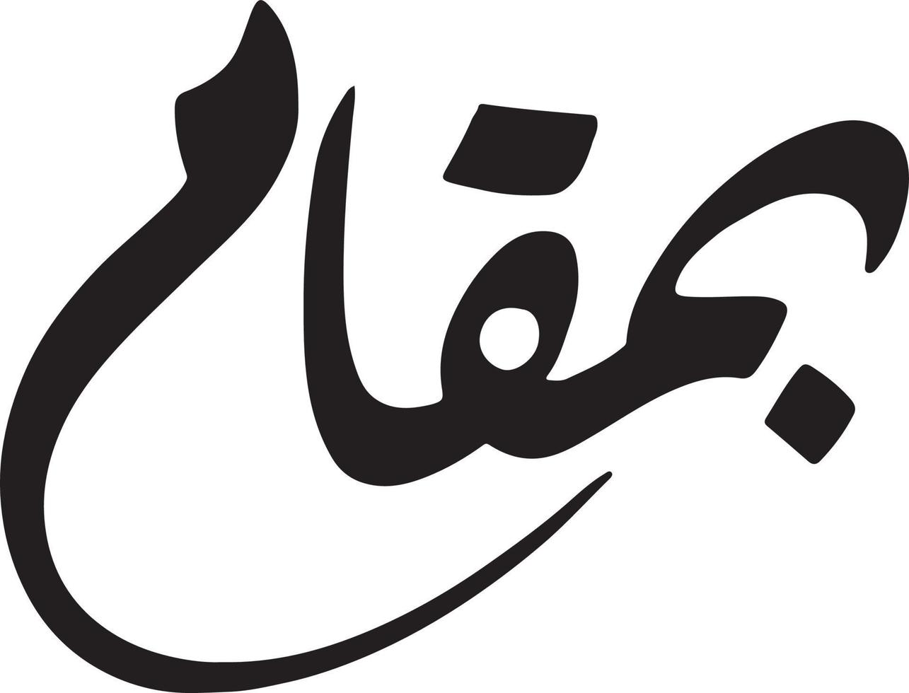 bamaqam Islamitisch Arabisch schoonschrift vrij vector