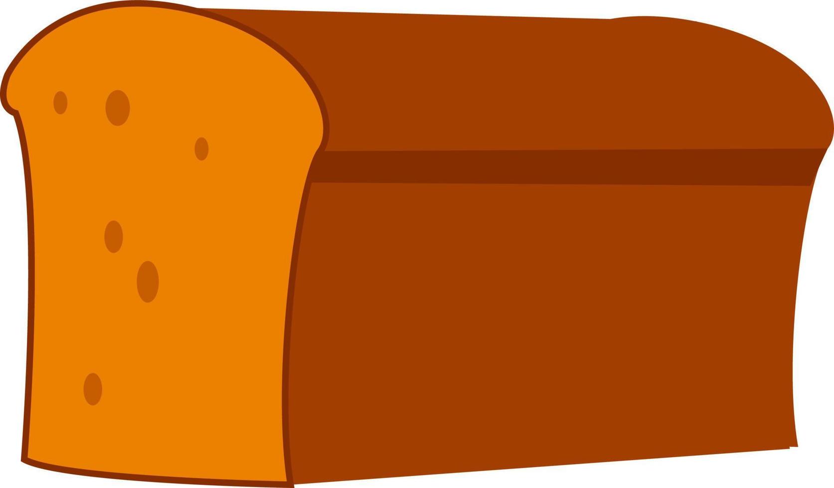 groot brood, illustratie, vector Aan wit achtergrond.