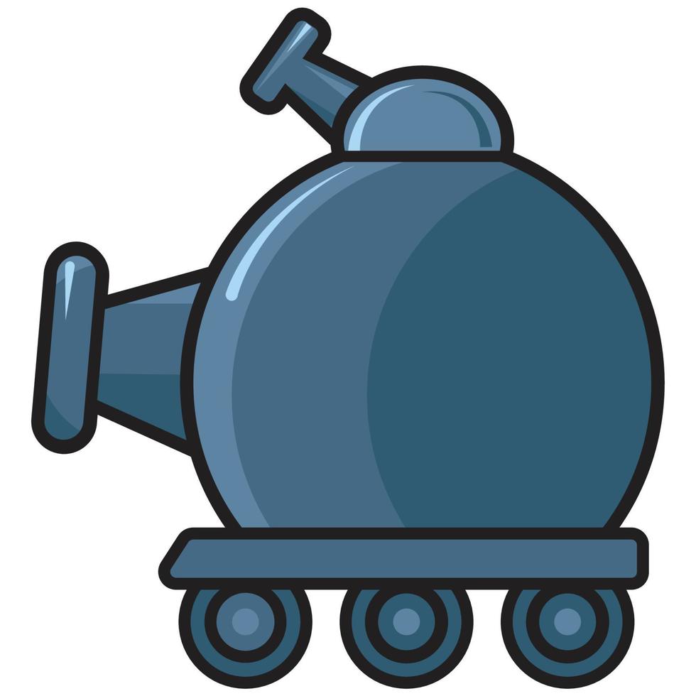 tekenfilm tank illustratie vector