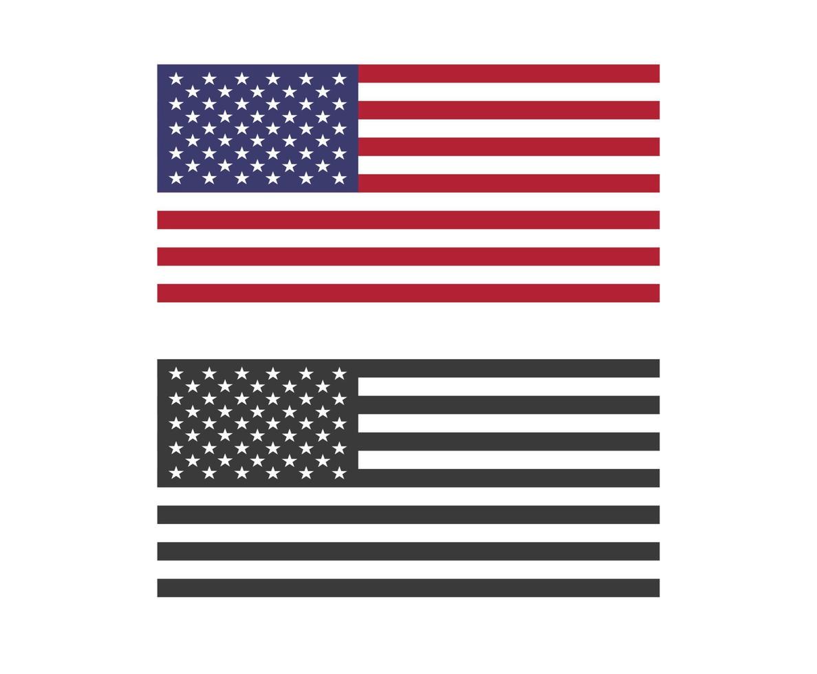 Verenigde Staten van Amerika vlag, Amerikaans vlag symbool, Verenigde staten van Amerika vlag vector