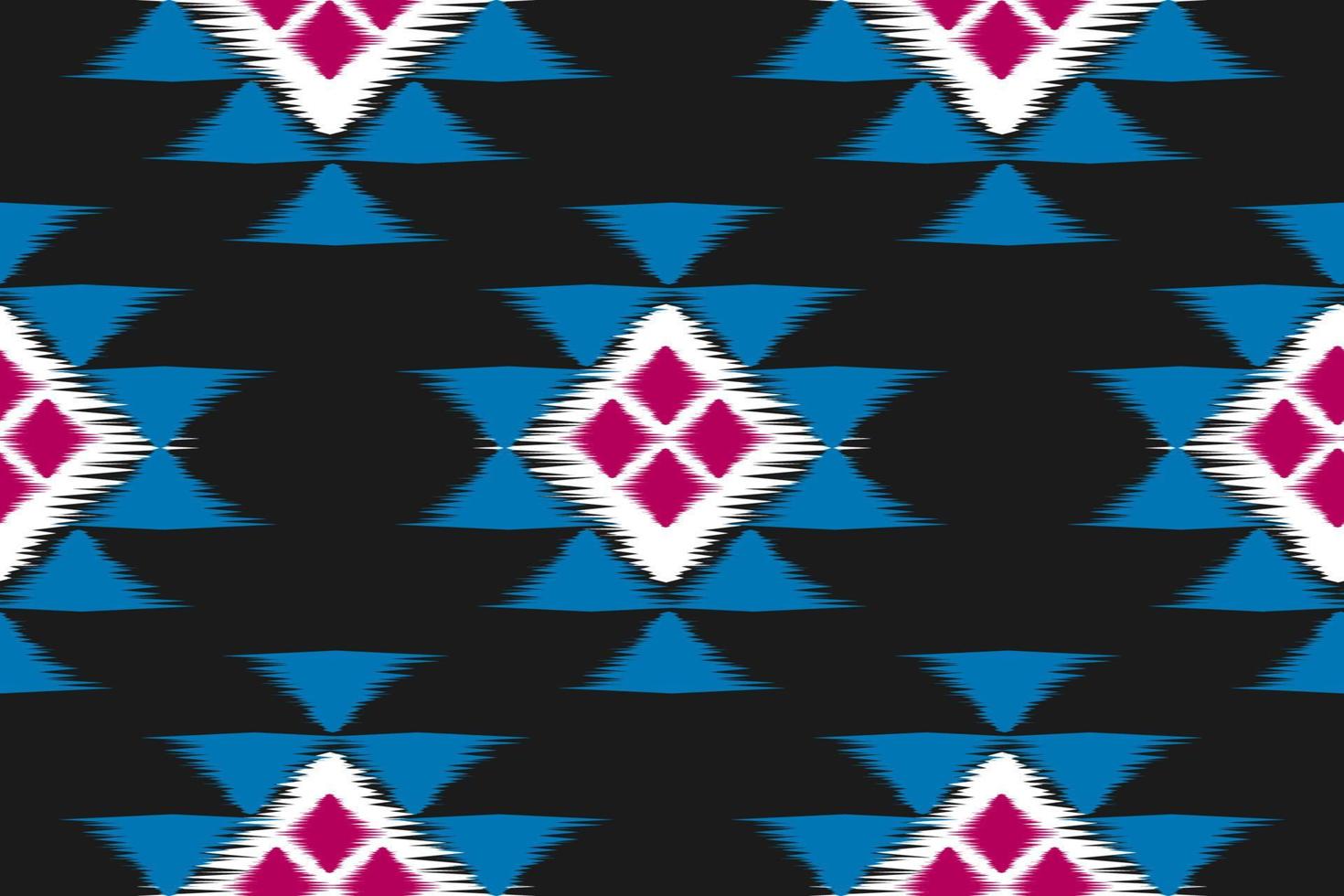 kleding stof etnisch ikat patroon kunst. meetkundig etnisch ikat naadloos patroon in stam. Mexicaans stijl. vector