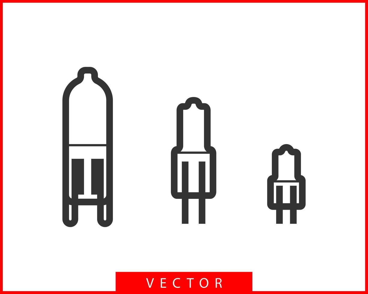 licht lamp icoon vector. gloeilamp idee logo concept. reeks lampen elektriciteit pictogrammen web ontwerp element. LED lichten geïsoleerd silhouet. vector