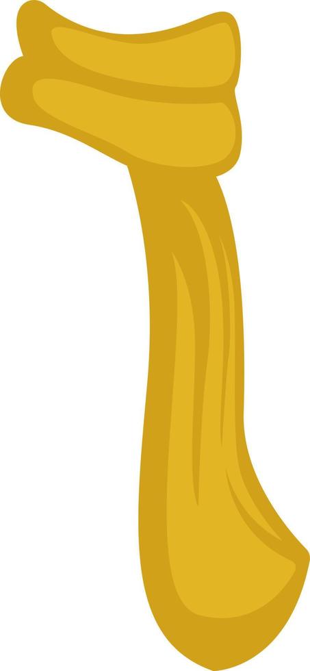 tekenfilm geel sjaal vector