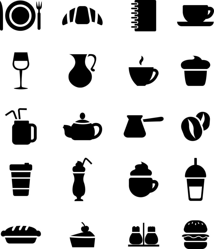klein cafe, illustratie, vector Aan een wit achtergrond