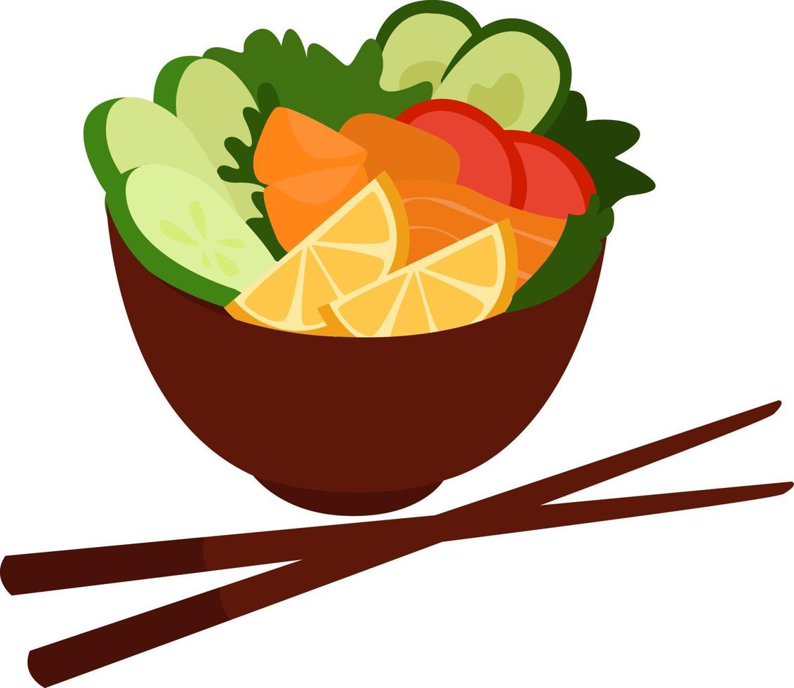 kom vol van fruit, illustratie, vector Aan wit achtergrond