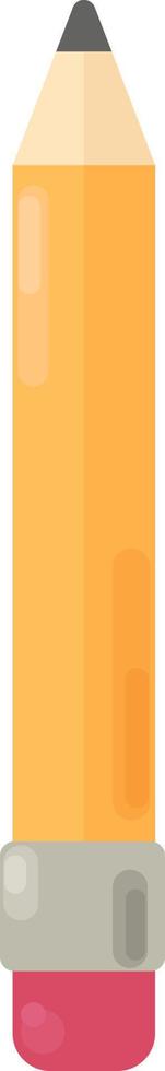 oranje potlood , illustratie, vector Aan wit achtergrond