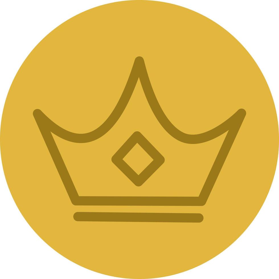 elegant gouden kroon, icoon illustratie, vector Aan wit achtergrond