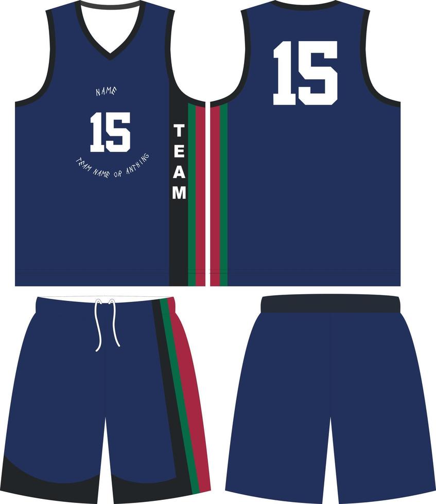 basketbal uniform ontwerp sjabloon. abstract patroon achtergrond voor basketbal uniform basketbal sublimatie fiets e-sport basketbal voetbal kleding stof patroon sport achtergrond vector