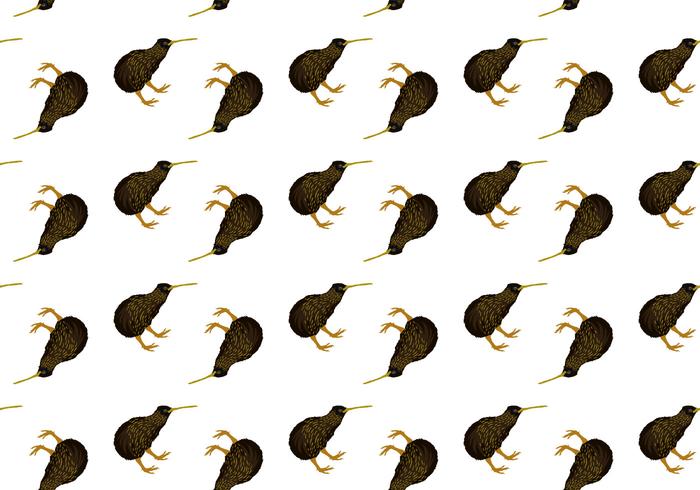 Gratis Vector Vector Kiwi Vogel Seamless Pattern