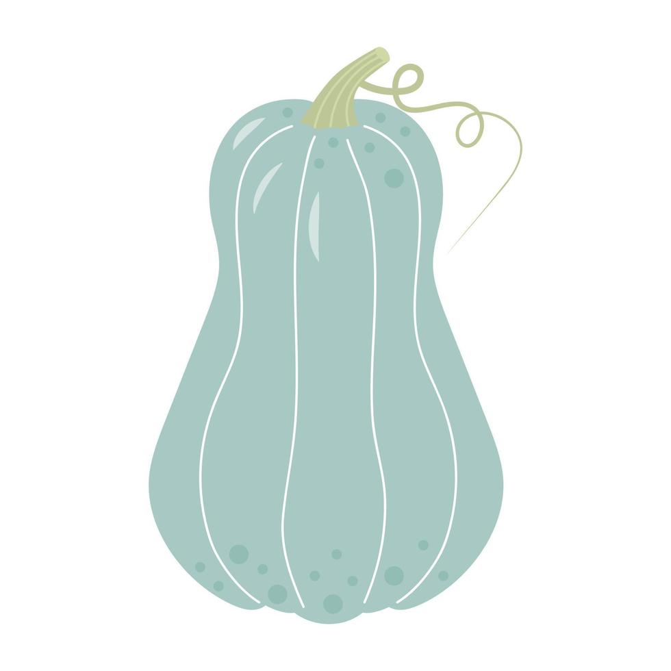 pastel boho pompoen geïsoleerd Aan wit achtergrond. dankzegging dag, oogst festival, halloween symbool. vector