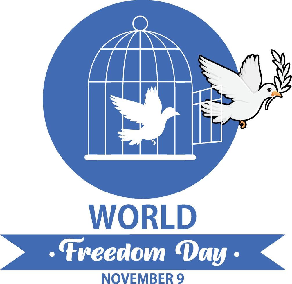 wereld vrijheid dag poster sjabloon vector